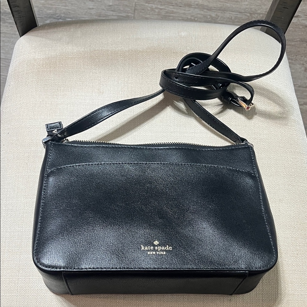 Kate Spade Black Leather Shoulder Bag
